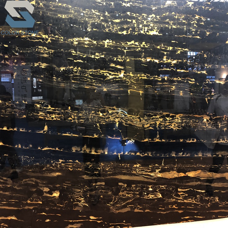 China Golden Portoro Marble