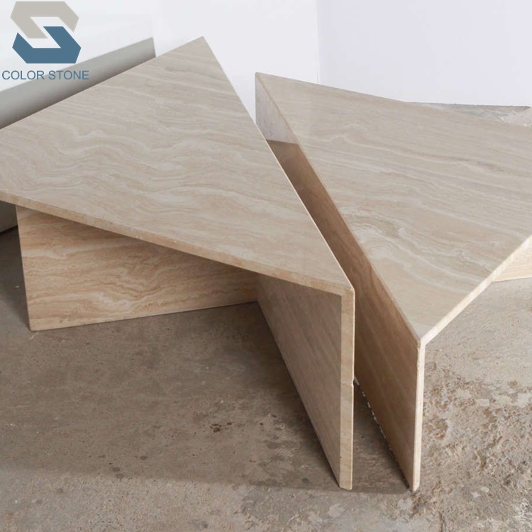 Beige Travertine table tops 