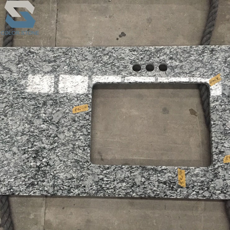 Spary White Granite Vanity Top