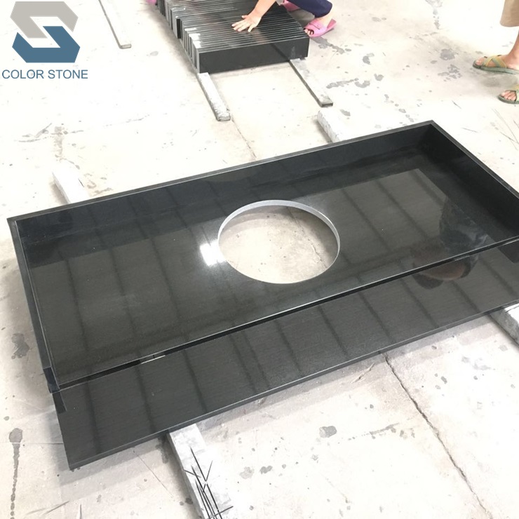 Hebei Absolute Black Granite Vanity Top